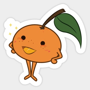 Kawaii Cute Tangerine fruit Sticker